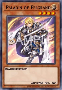 Paladin of Felgrand, Yu-Gi-Oh! card, LIGHT