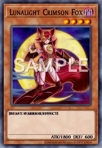 Lunalight Crimson Fox, Yu-Gi-Oh! card, DARK