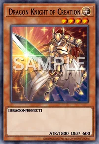 Dragon Knight of Creation, Yu-Gi-Oh! card, LIGHT