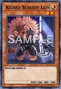 Kozmo Scaredy Lion, Yu-Gi-Oh! card, LIGHT