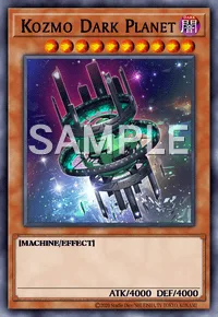 Kozmo Dark Planet, Yu-Gi-Oh! card, DARK