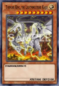 Thunder King, the Lightningstrike Kaiju, Yu-Gi-Oh! card, LIGHT