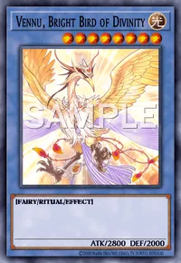 Vennu, Bright Bird of Divinity, Yu-Gi-Oh! card, LIGHT