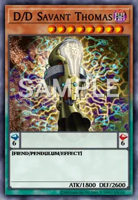 D/D Savant Thomas, Yu-Gi-Oh! card, DARK
