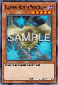 Blackwing - Gofu the Vague Shadow, Yu-Gi-Oh! card, DARK