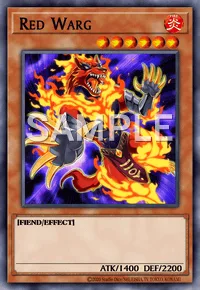 Red Warg, Yu-Gi-Oh! card, FIRE