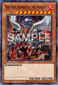 True King Agnimazud, the Vanisher, Yu-Gi-Oh! card, FIRE