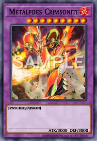 Metalfoes Crimsonite, Yu-Gi-Oh! card, FIRE