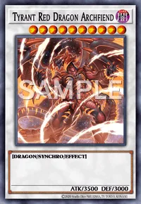 Tyrant Red Dragon Archfiend, Yu-Gi-Oh! card, DARK