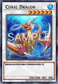 Coral Dragon, Yu-Gi-Oh! card, WATER