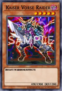 Kaiser Vorse Raider, Yu-Gi-Oh! card, DARK
