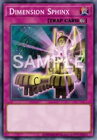 Dimension Sphinx, Yu-Gi-Oh! card, TRAP
