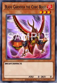 Blade Garoodia the Cubic Beast, Yu-Gi-Oh! card, FIRE