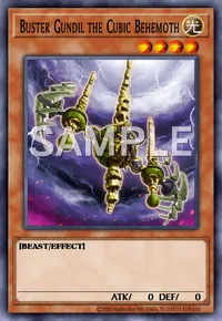 Buster Gundil the Cubic Behemoth, Yu-Gi-Oh! card, LIGHT