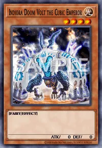 Indiora Doom Volt the Cubic Emperor, Yu-Gi-Oh! card, LIGHT