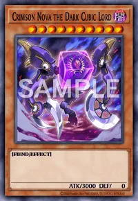 Crimson Nova the Dark Cubic Lord, Yu-Gi-Oh! card, DARK