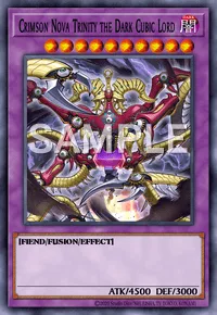 Crimson Nova Trinity the Dark Cubic Lord, Yu-Gi-Oh! card, DARK