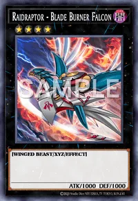 Raidraptor - Blade Burner Falcon, Yu-Gi-Oh! card, DARK