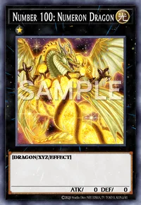 Number 100: Numeron Dragon, Yu-Gi-Oh! card, LIGHT
