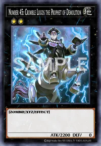 Number 45: Crumble Logos the Prophet of Demolition, Yu-Gi-Oh! card, EARTH