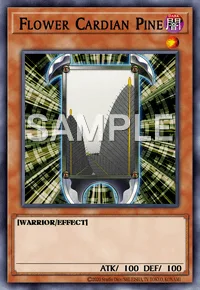 Flower Cardian Pine, Yu-Gi-Oh! card, DARK