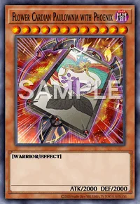 Flower Cardian Paulownia with Phoenix, Yu-Gi-Oh! card, DARK