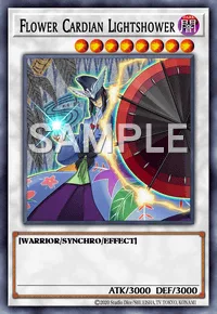 Flower Cardian Lightshower, Yu-Gi-Oh! card, DARK