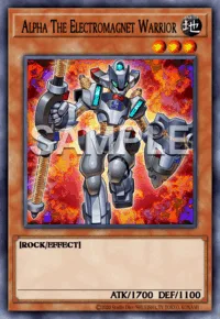 Alpha The Electromagnet Warrior, Yu-Gi-Oh! card, EARTH