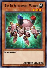 Beta The Electromagnet Warrior, Yu-Gi-Oh! card, EARTH