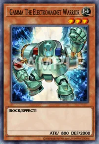 Gamma The Electromagnet Warrior, Yu-Gi-Oh! card, EARTH