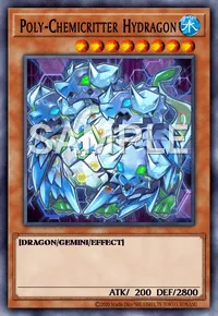 Poly-Chemicritter Hydragon, Yu-Gi-Oh! card, WATER