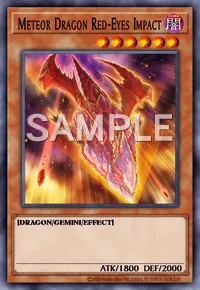 Meteor Dragon Red-Eyes Impact, Yu-Gi-Oh! card, DARK