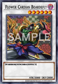 Flower Cardian Boardefly, Yu-Gi-Oh! card, DARK
