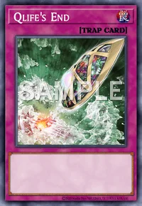 Qlife's End, Yu-Gi-Oh! card, TRAP
