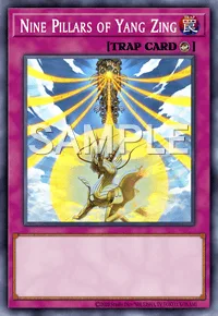Nine Pillars of Yang Zing, Yu-Gi-Oh! card, TRAP
