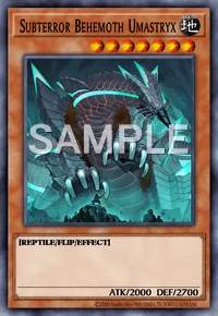 Subterror Behemoth Umastryx, Yu-Gi-Oh! card, EARTH