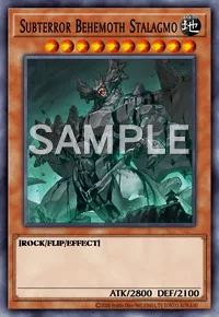 Subterror Behemoth Stalagmo, Yu-Gi-Oh! card, EARTH