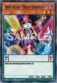 Abyss Actor - Trendy Understudy, Yu-Gi-Oh! card, DARK