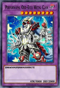 Performapal Odd-Eyes Metal Claw, Yu-Gi-Oh! card, DARK