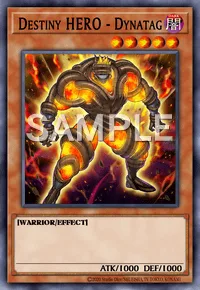 Destiny HERO - Dynatag, Yu-Gi-Oh! card, DARK