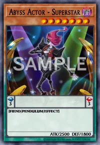Abyss Actor - Superstar, Yu-Gi-Oh! card, DARK
