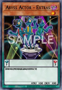 Abyss Actor - Extras, Yu-Gi-Oh! card, DARK