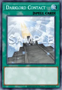 Darklord Contact, Yu-Gi-Oh! card, SPELL