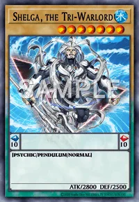Shelga, the Tri-Warlord, Yu-Gi-Oh! card, WATER