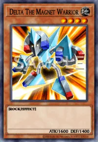Delta The Magnet Warrior, Yu-Gi-Oh! card, EARTH