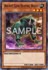 Ancient Gear Hunting Hound, Yu-Gi-Oh! card, EARTH