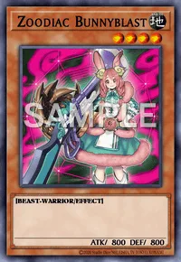 Zoodiac Bunnyblast, Yu-Gi-Oh! card, EARTH