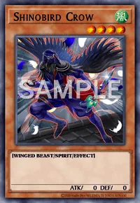 Shinobird Crow, Yu-Gi-Oh! card, WIND