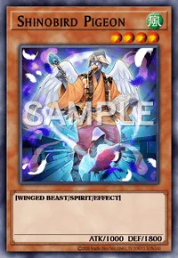 Shinobird Pigeon, Yu-Gi-Oh! card, WIND