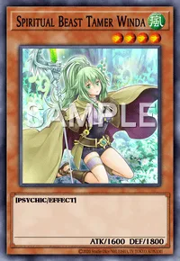 Spiritual Beast Tamer Winda, Yu-Gi-Oh! card, WIND
